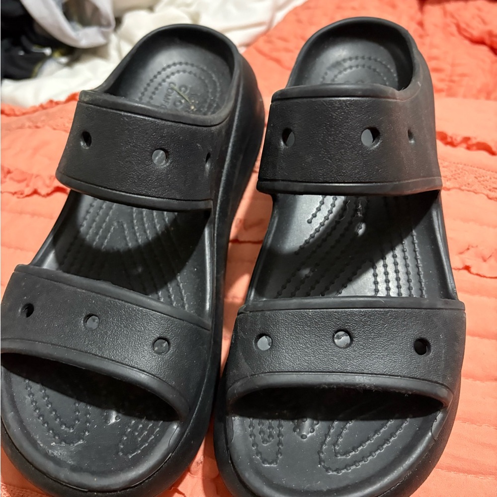 CROCS Black Slide Sandals